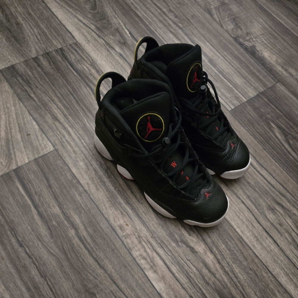 Black and Red Athletic Shoes